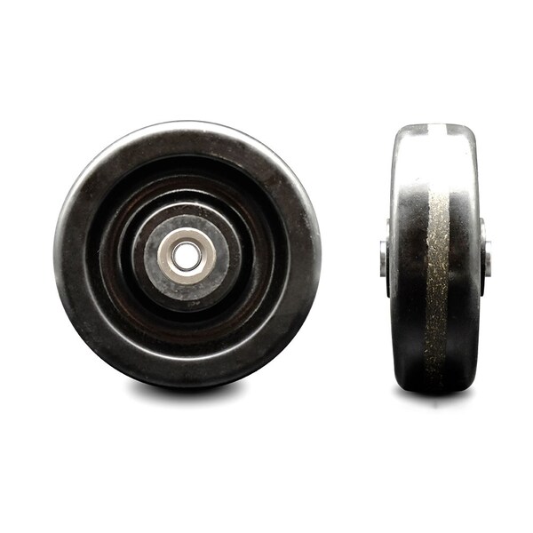 SCC - 5" Phenolic Wheel Only w/Roller Bearing - 3/8" Bore - 600 lbs Capacity